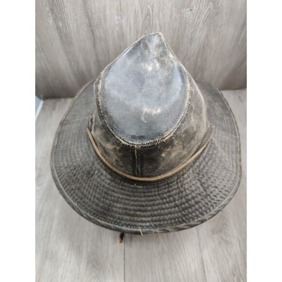 Dorfman Pacific Company Men's Medium Fedora Hat‎ Weathered Outback Cap DPC - Picture 5 of 9